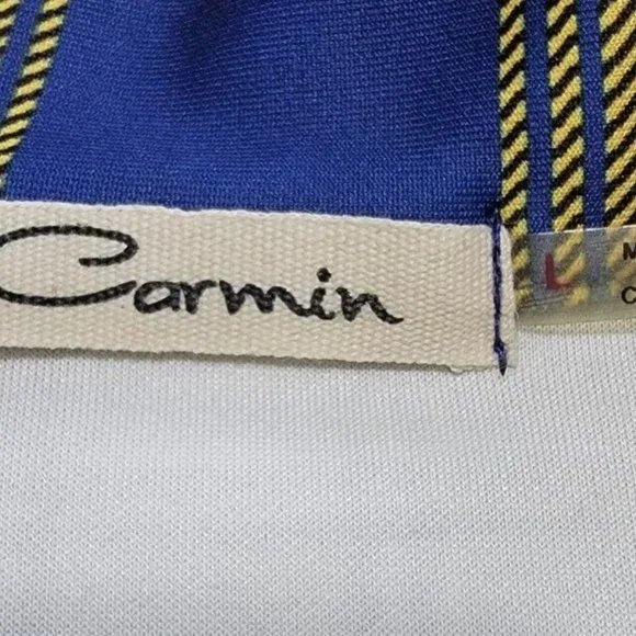 Carmin Women's Tartan Color Block Long Sleeve Patched Plaid Flannel Large - Picture 7 of 15